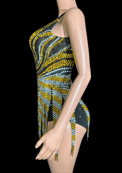 Party Romper: Golden Melody - Inspired by Taylor Swift - Gorgeous Festival Outfits - Glamstone