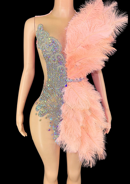 Mini Dress: Feather & Sparkle - Gorgeous Festival Outfits - Glamstone