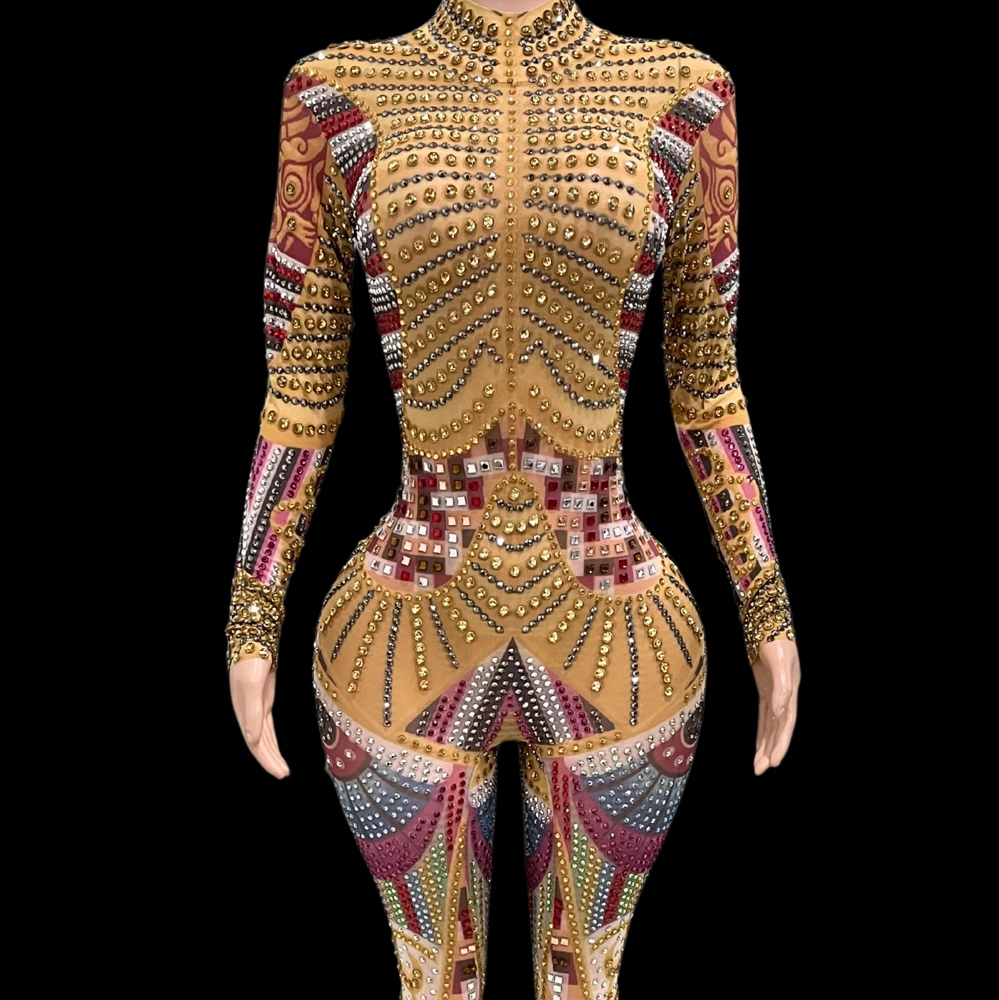 Party Jumpsuit: Amber Glow - Gorgeous Festival Outfits - Glamstone