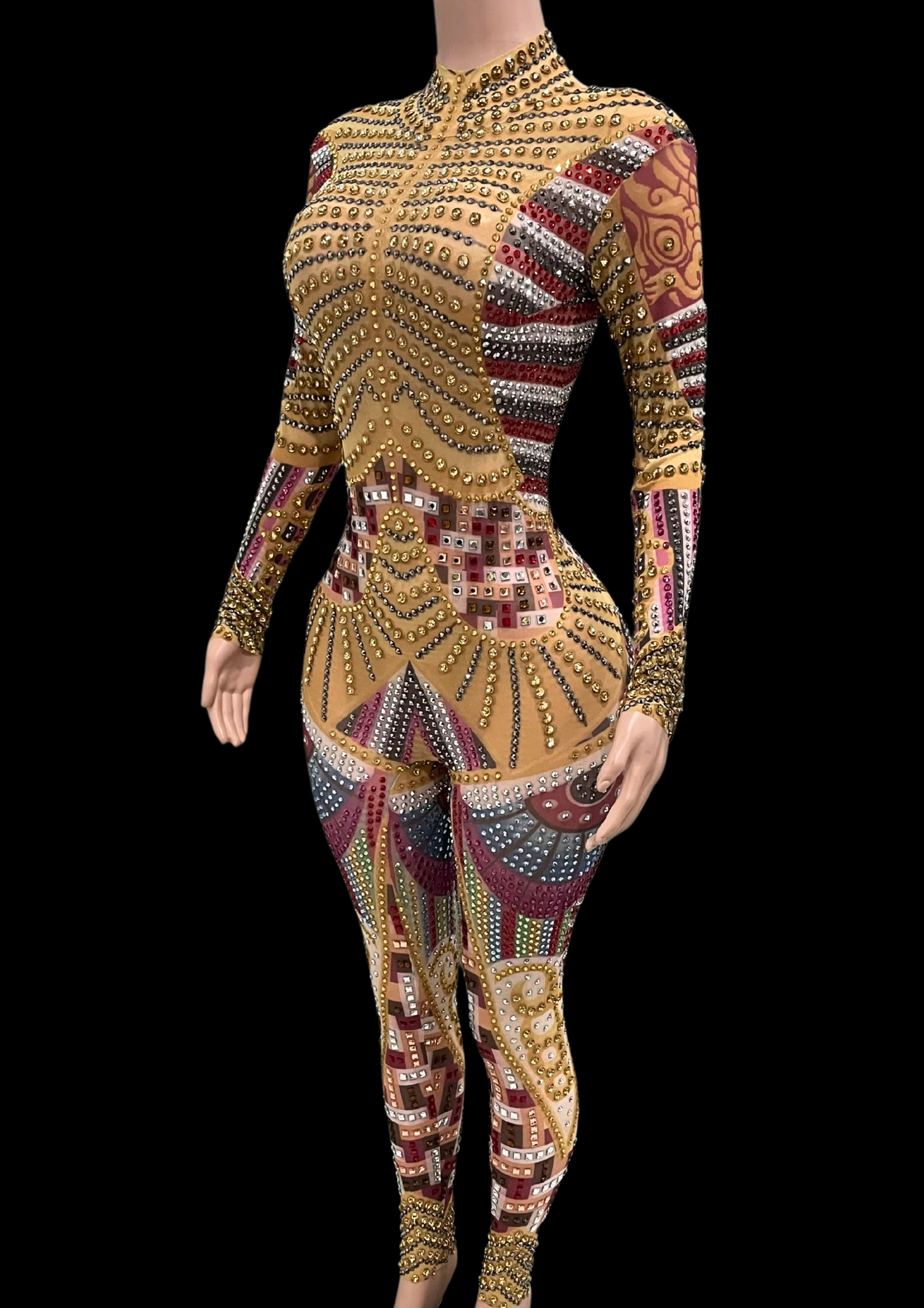 Party Jumpsuit: Amber Glow - Gorgeous Festival Outfits - Glamstone