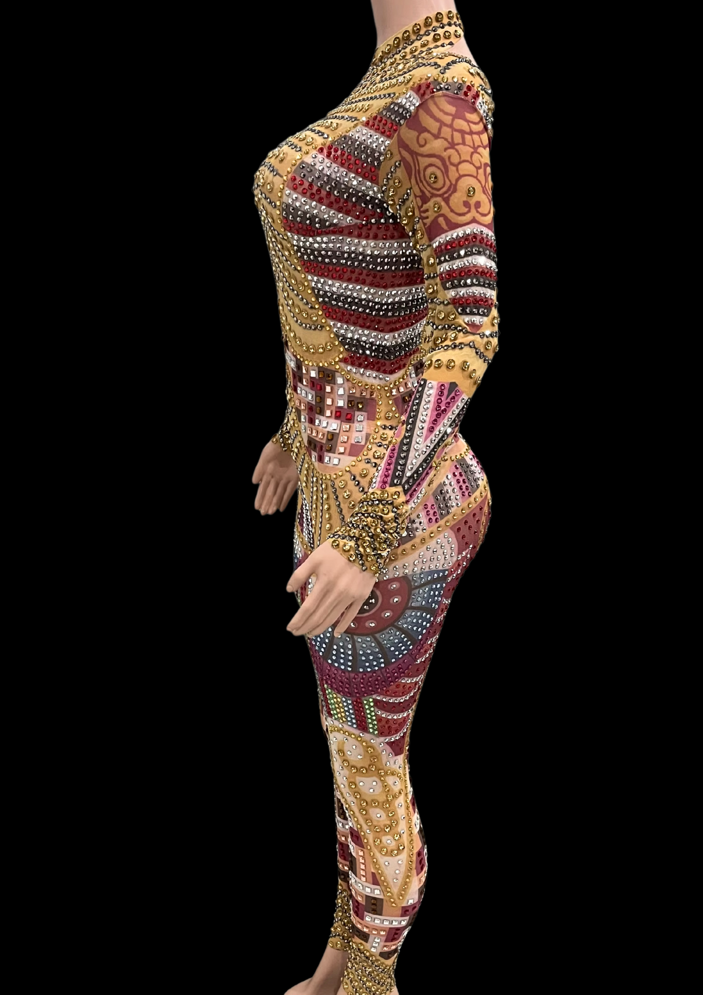 Party Jumpsuit: Amber Glow - Gorgeous Festival Outfits - Glamstone
