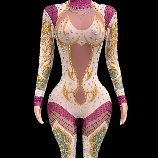 Party Jumpsuit: Ethereal Fire - Gorgeous Festival Outfits - Glamstone