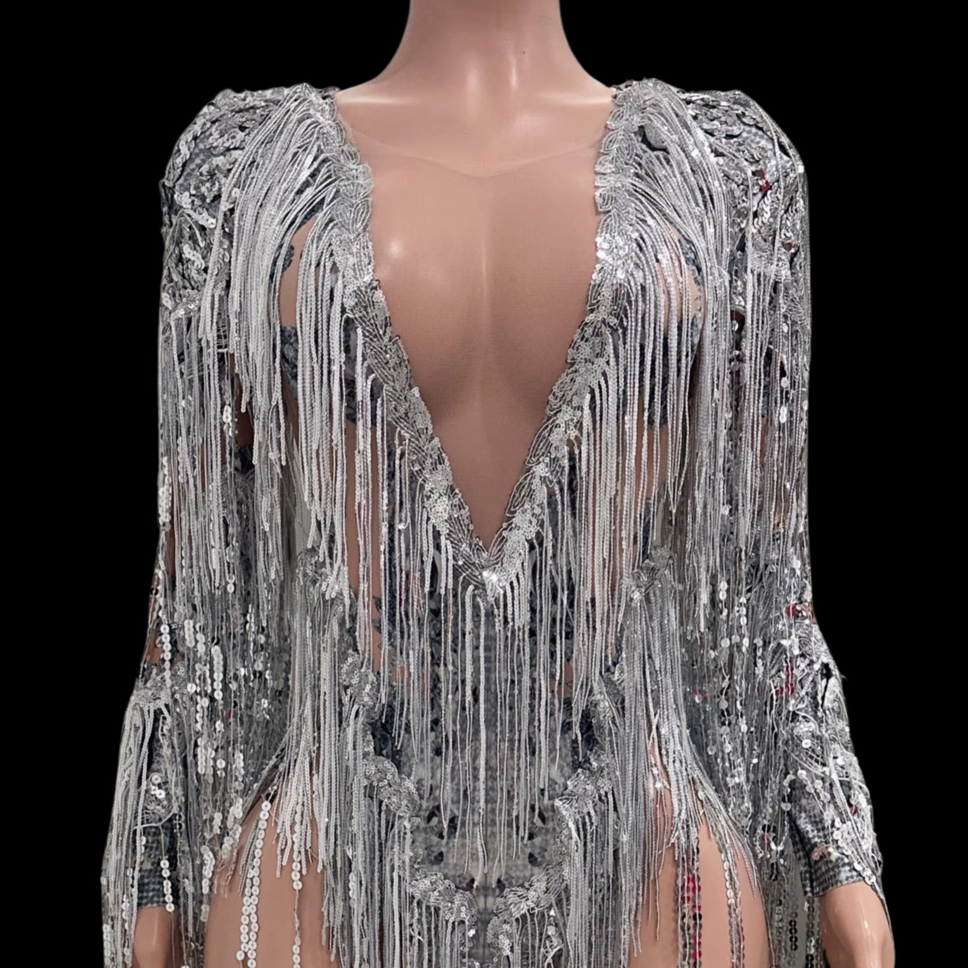 Party Romper: Silver Sway - Gorgeous Festival Outfits - Glamstone