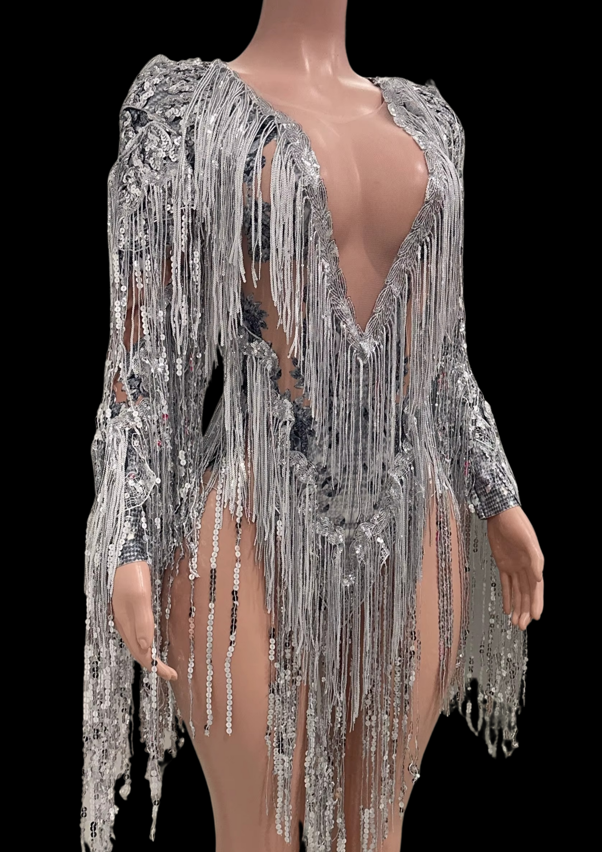 Party Romper: Silver Sway - Gorgeous Festival Outfits - Glamstone