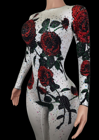 Party Jumpsuit: Frosted Rose - Gorgeous Festival Outfits - Glamstone