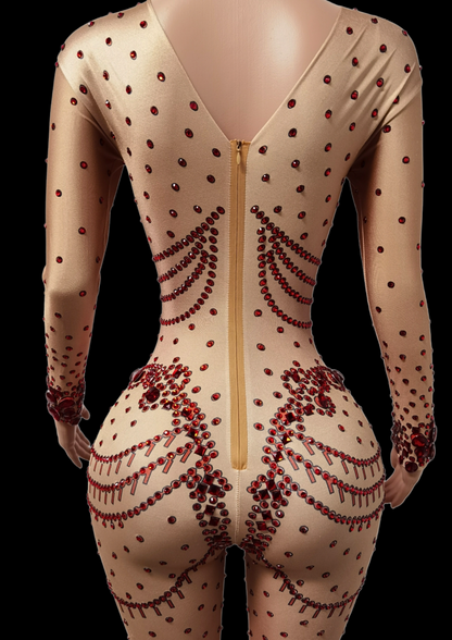 Party Jumpsuit: Red Affair - Gorgeous Festival Outfits - Glamstone