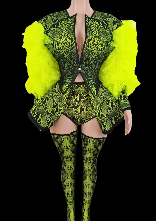 Party Costume Set: Neon Jungle - Gorgeous Festival Outfits - Glamstone