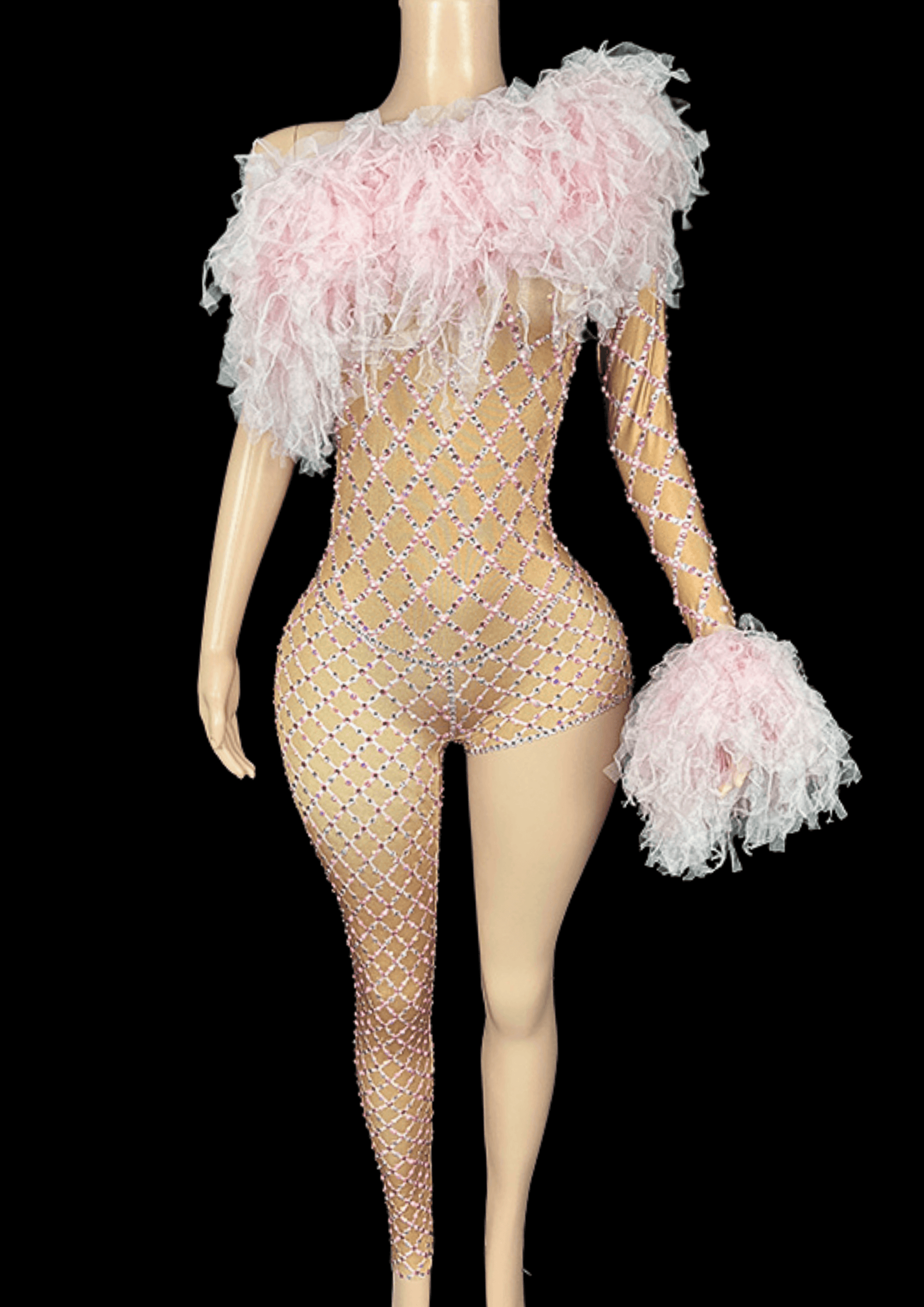 Party Jumpsuit: Bubble Gum - Gorgeous Festival Outfits - Glamstone