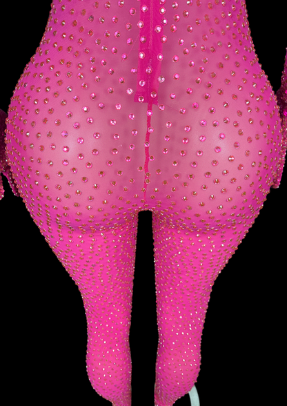Party Jumpsuit: Fuchsia Fever - Inspired by Dua Lipa - Gorgeous Festival Outfits - Glamstone