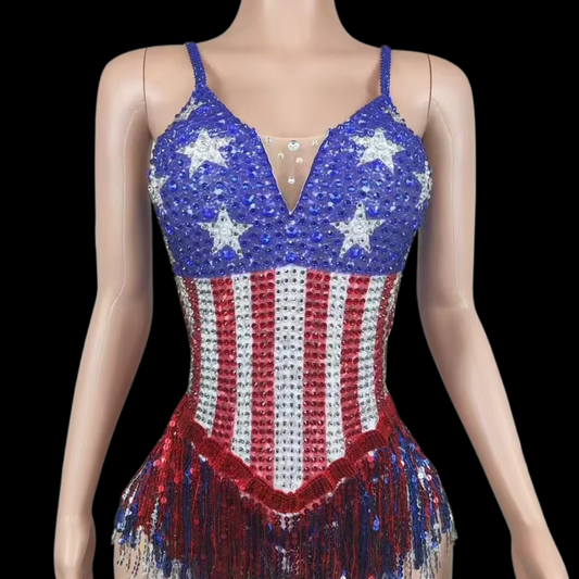 Party Romper: Miss Americana - Gorgeous Festival Outfits - Glamstone