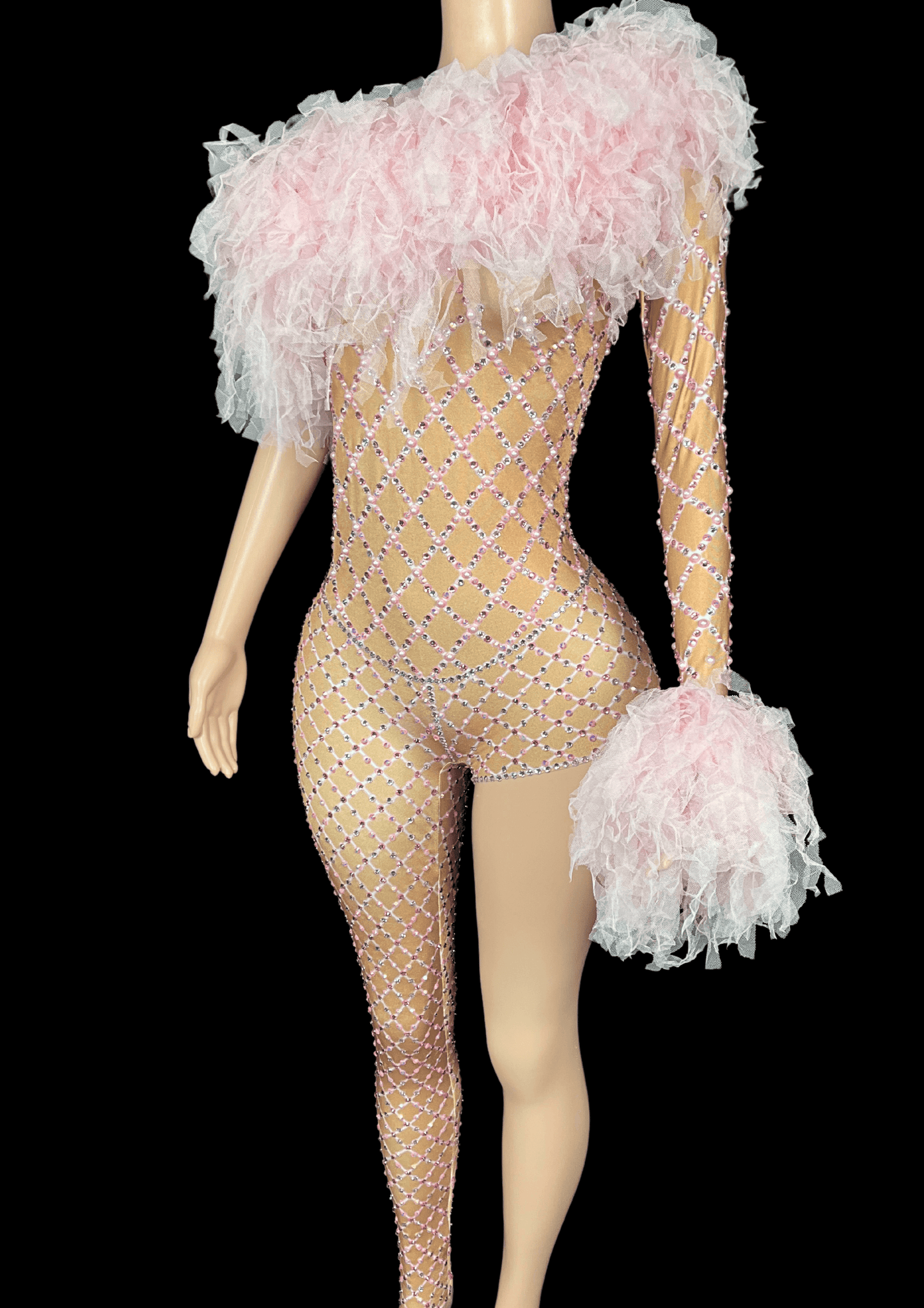 Party Jumpsuit: Bubble Gum - Gorgeous Festival Outfits - Glamstone