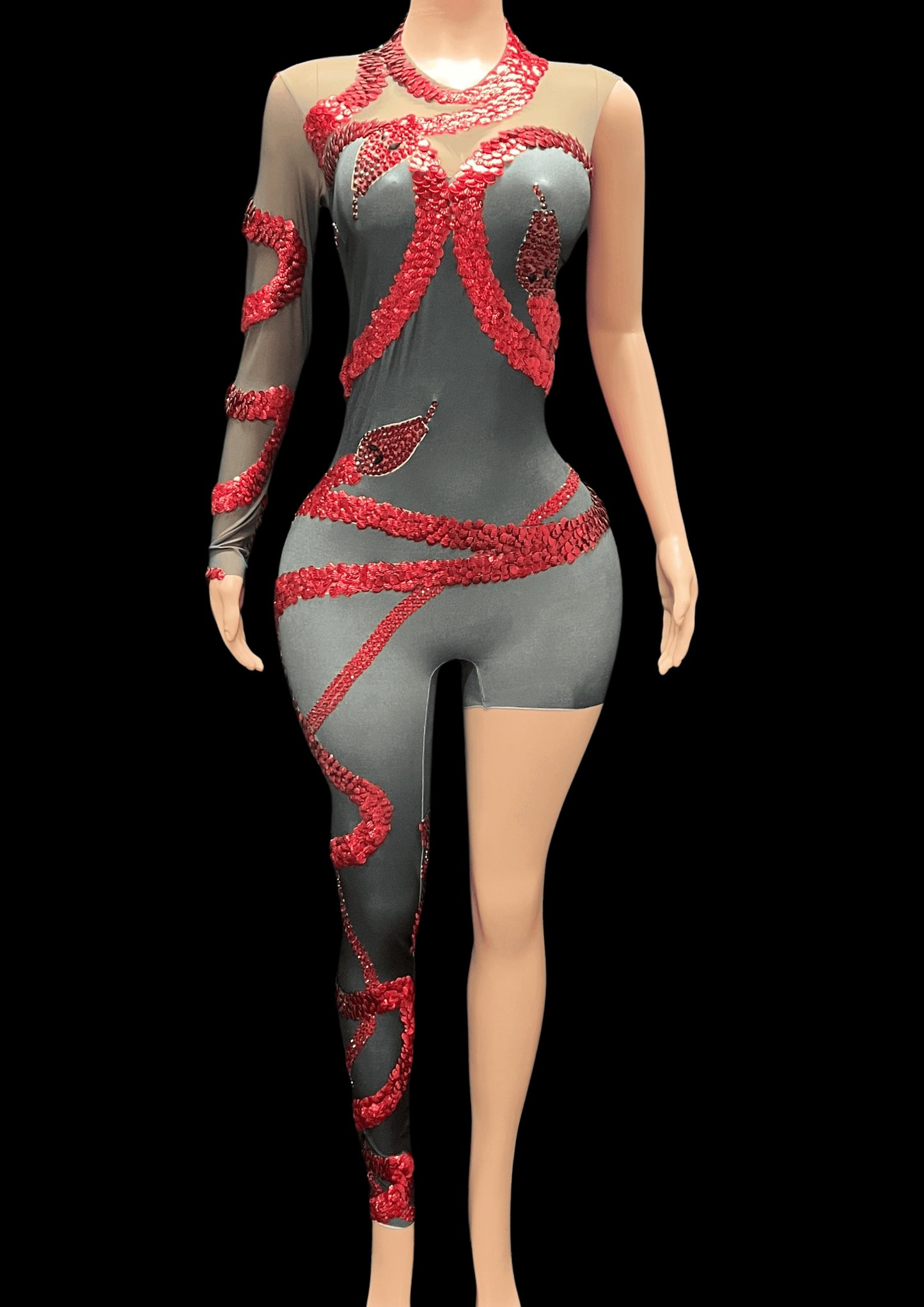 Party Jumpsuit: Dark Enigma - Inspired by Taylor Swift - Gorgeous Festival Outfits - Glamstone
