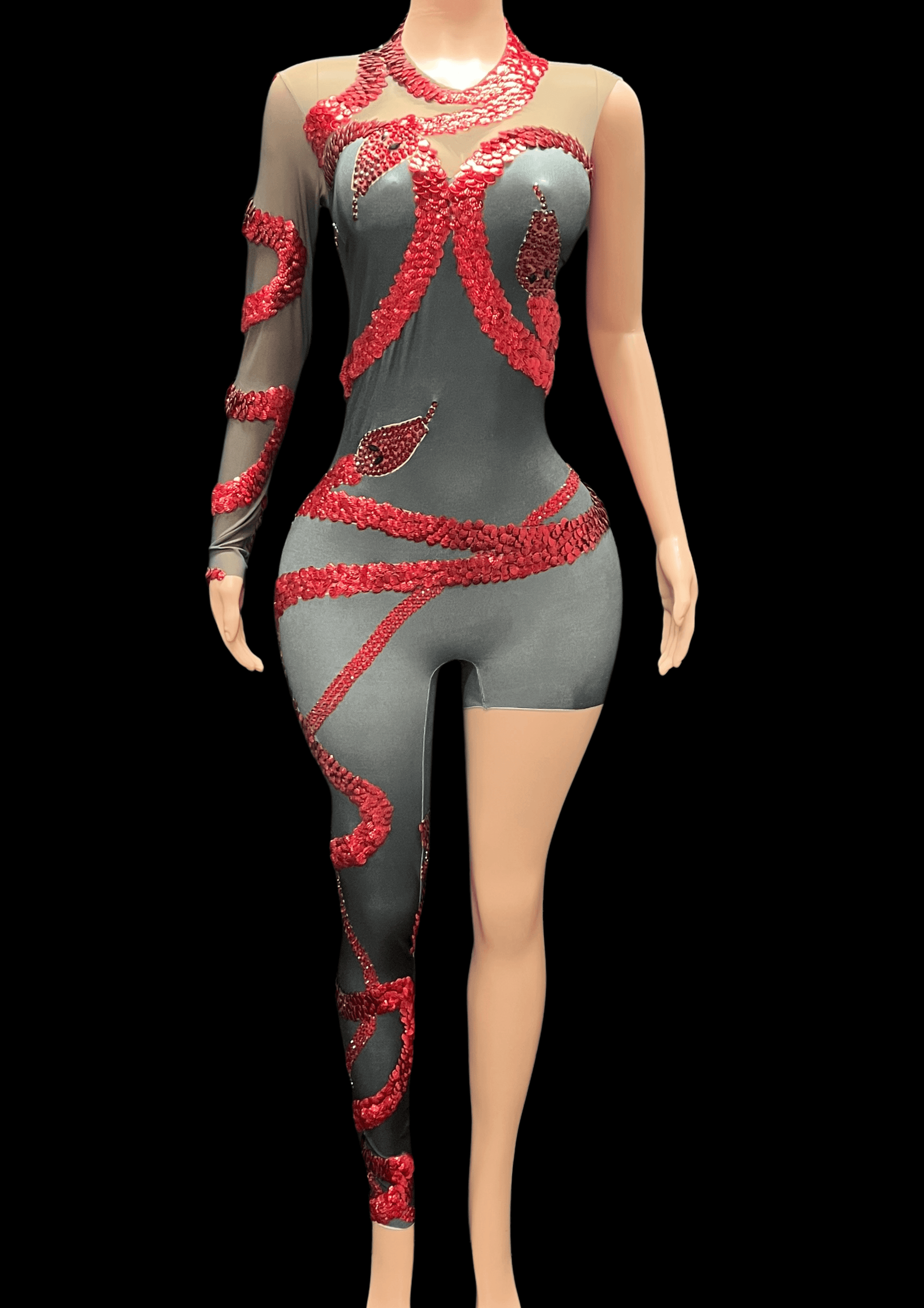 Party Jumpsuit: Dark Enigma - Inspired by Taylor Swift - Gorgeous Festival Outfits - Glamstone