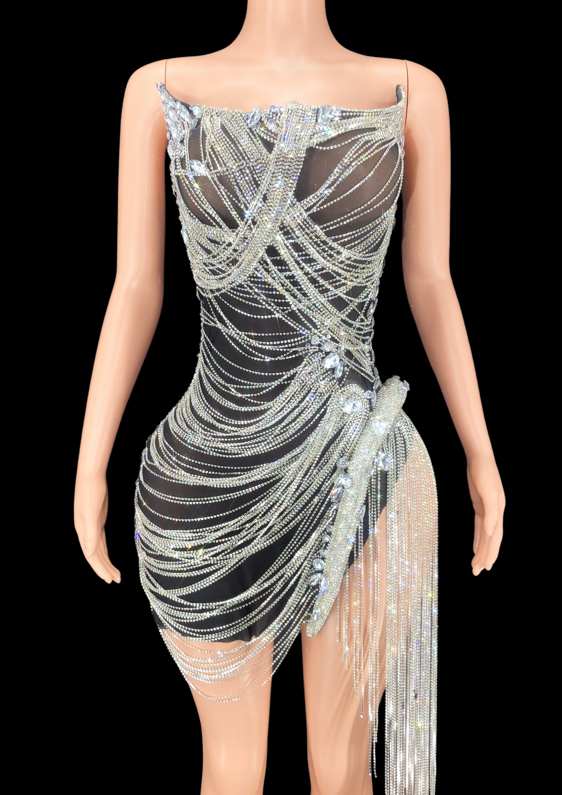 Mini Dress: Fringe Fantasy - Inspired by Beyoncé - Gorgeous Festival Outfits - Glamstone