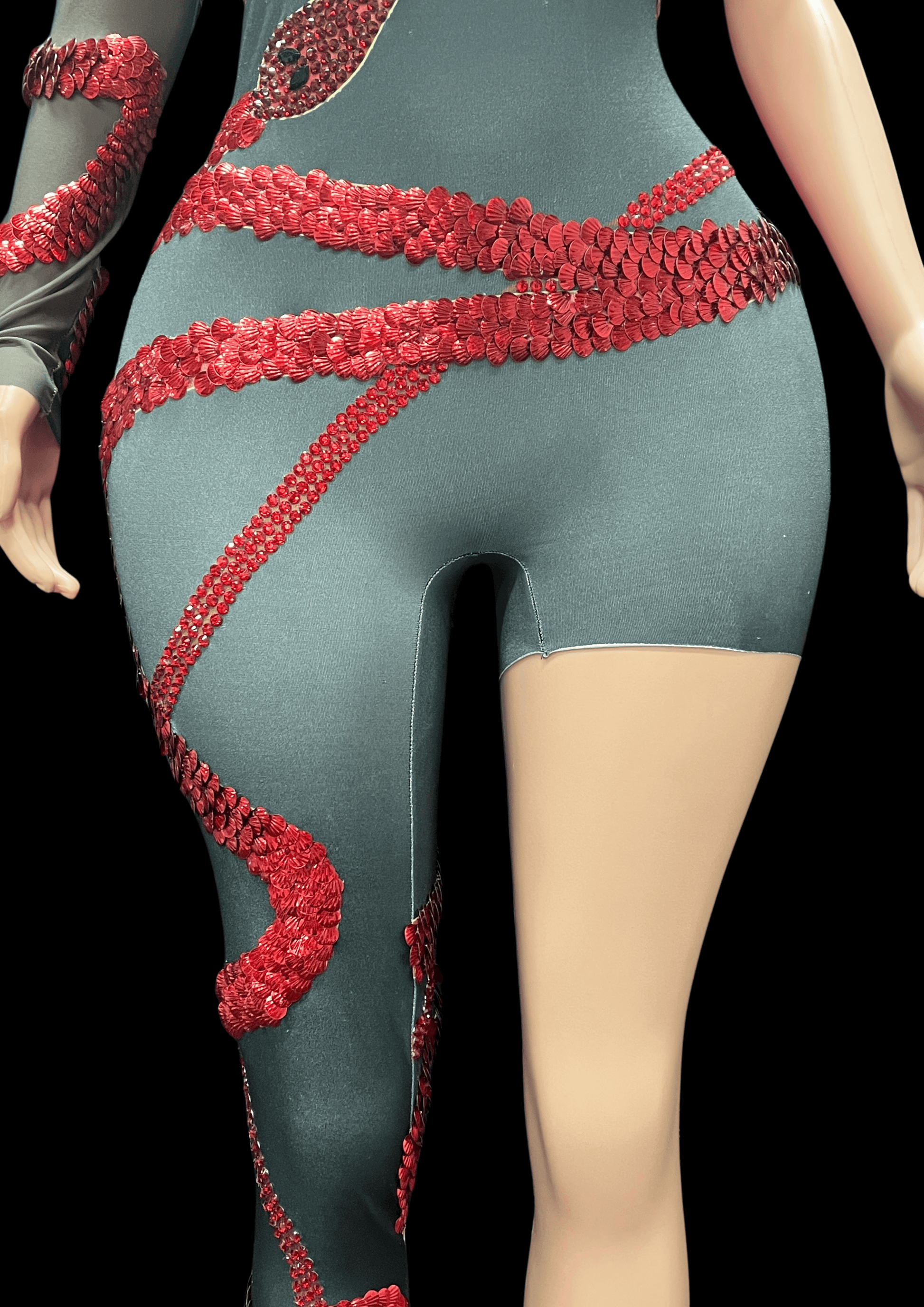 Party Jumpsuit: Dark Enigma - Inspired by Taylor Swift - Gorgeous Festival Outfits - Glamstone