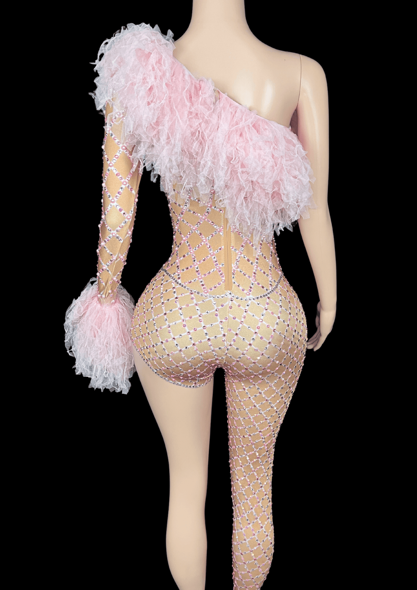 Party Jumpsuit: Bubble Gum - Gorgeous Festival Outfits - Glamstone