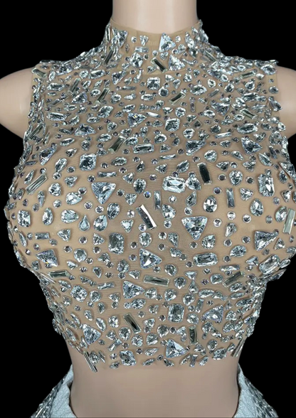 Co-Ord Set: Crystal Cascade - Inspired by Kim Kardashian - Gorgeous Festival Outfits - Glamstone