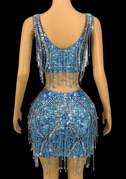 Co-Ord Set: Sapphire Spark - Inspired by Taylor Swift - Gorgeous Festival Outfits - Glamstone