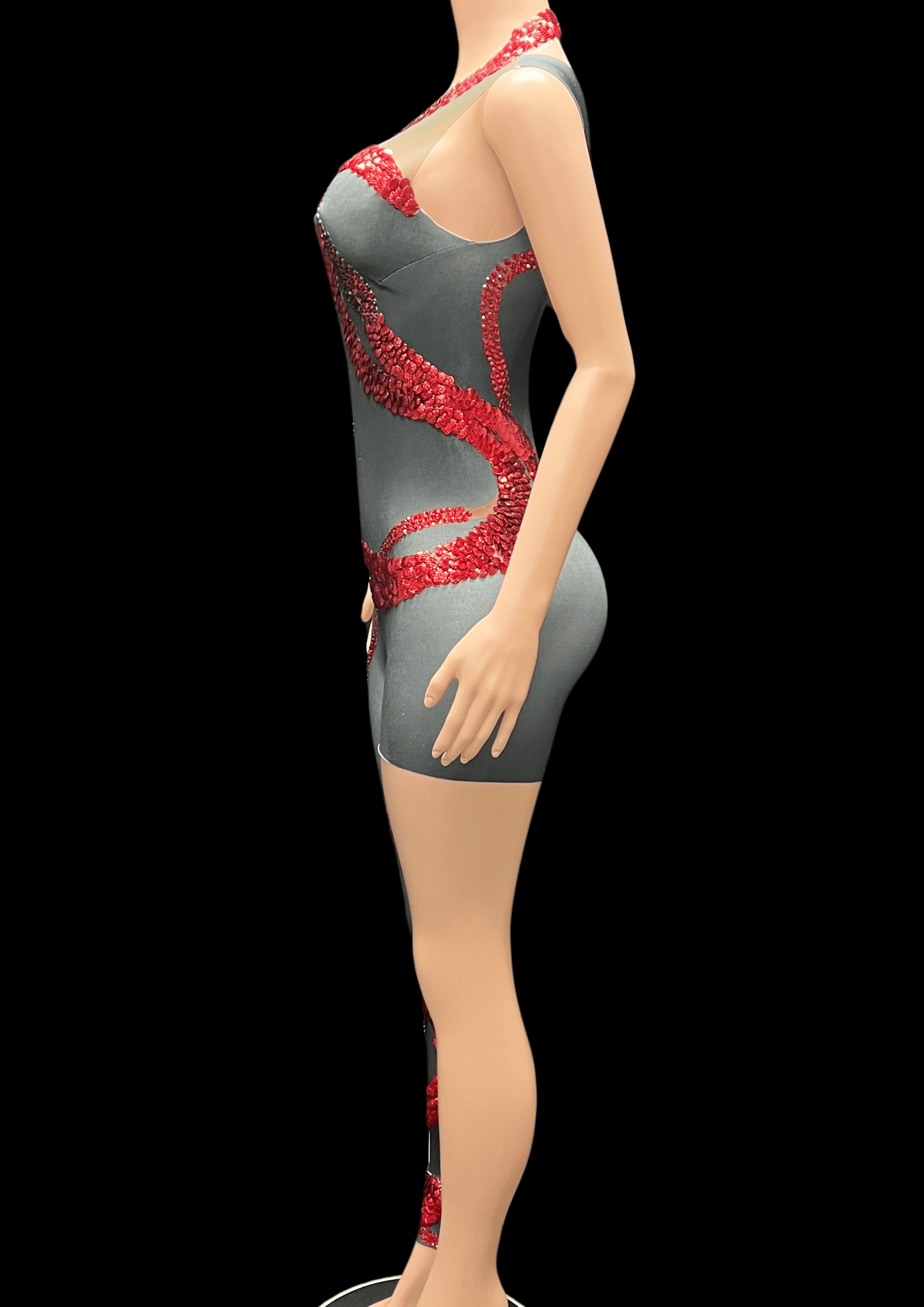 Party Jumpsuit: Dark Enigma - Inspired by Taylor Swift - Gorgeous Festival Outfits - Glamstone