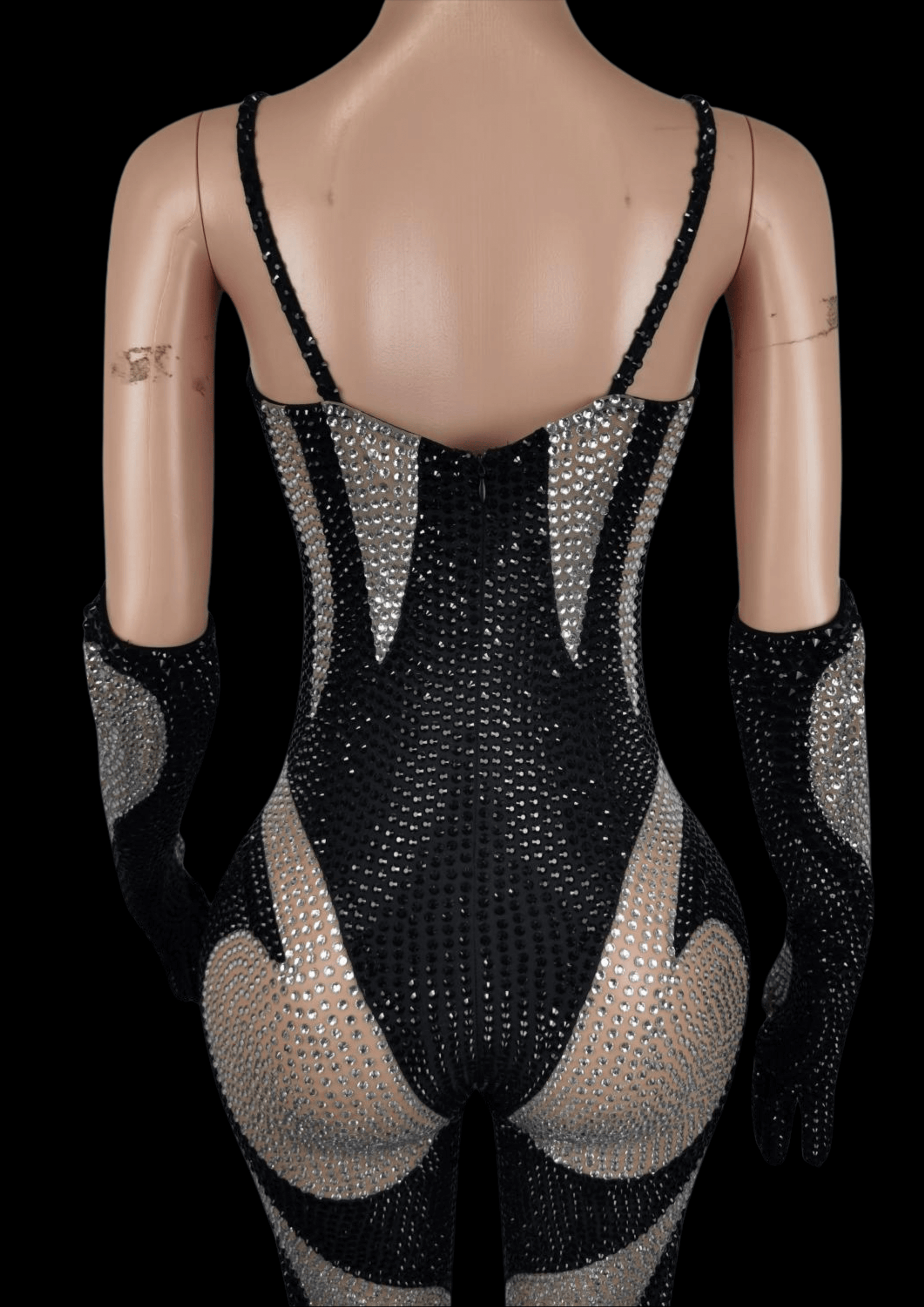 Party Jumpsuit: Noir Allure - Inspired by Dua Lipa - Gorgeous Festival Outfits - Glamstone