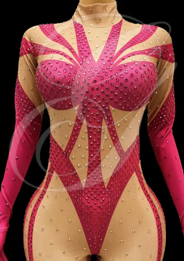Party Jumpsuit: Magenta - Inspired by Lizzo - Gorgeous Festival Outfits - Glamstone