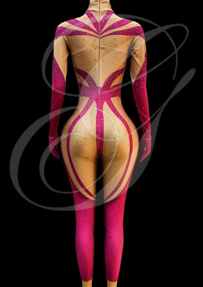 Party Jumpsuit: Magenta - Inspired by Lizzo - Gorgeous Festival Outfits - Glamstone