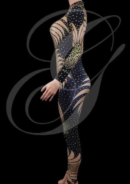 Party Jumpsuit: Marcella - Black - Gorgeous Festival Outfits - Glamstone