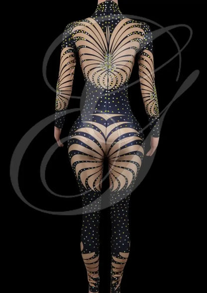 Party Jumpsuit: Marcella - Black - Gorgeous Festival Outfits - Glamstone