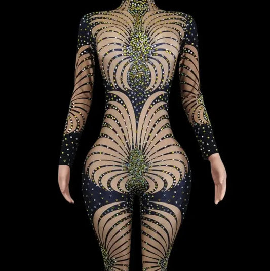 Party Jumpsuit: Marcella - Black - Gorgeous Festival Outfits - Glamstone