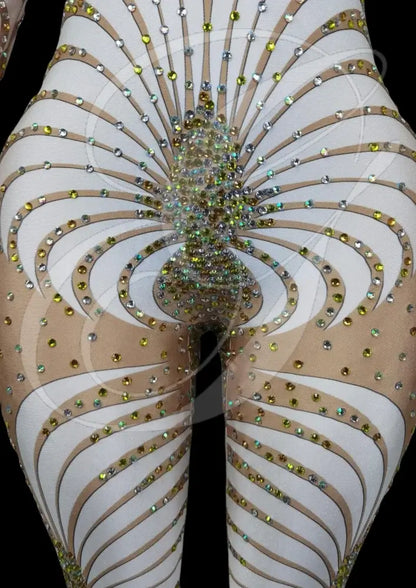 Party Jumpsuit: Marcella - White - Gorgeous Festival Outfits - Glamstone