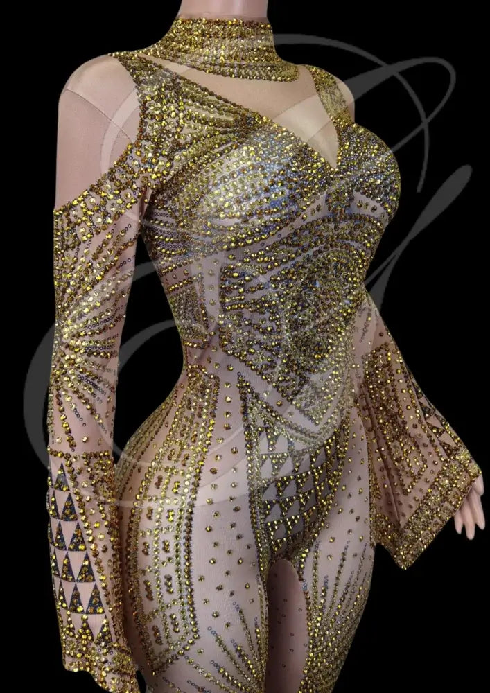 Party Jumpsuit: Vanessa - Inspired by Beyoncé - Gorgeous Festival Outfits - Glamstone