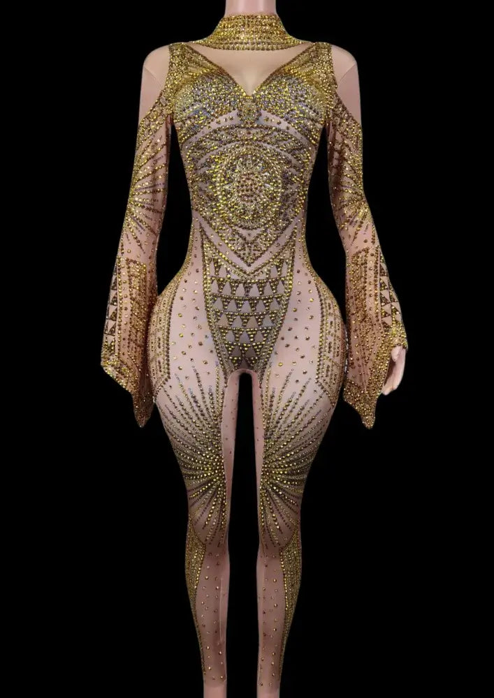 Party Jumpsuit: Vanessa - Inspired by Beyoncé - Gorgeous Festival Outfits - Glamstone