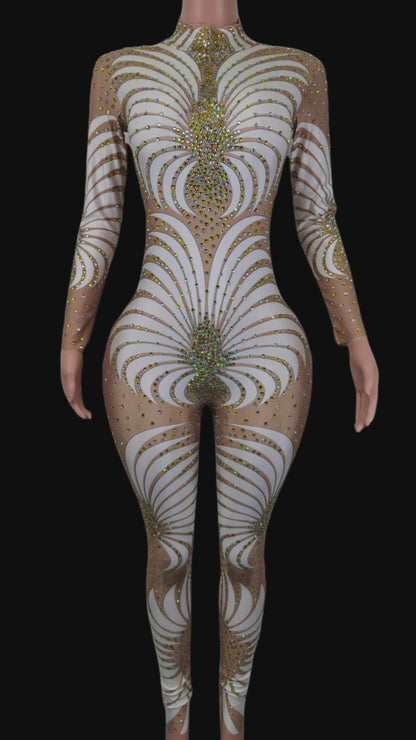 Party Jumpsuit: Marcella - White